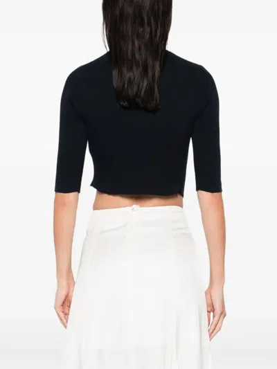 's Max Mara 골지 버튼 가디건 In Black
