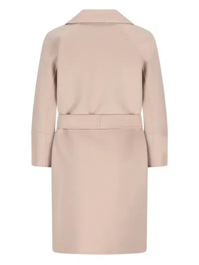 's Max Mara Belted Coat In Neutral