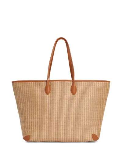 Lacoste 로고 아플리케 숄더 백 In Brown