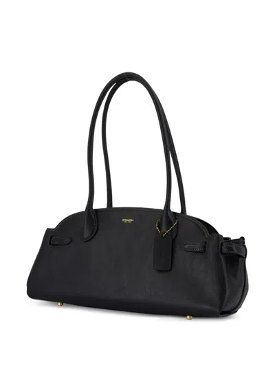 Coach 엠파이어 캐리올 34 레더 숄더 백 In 블랙