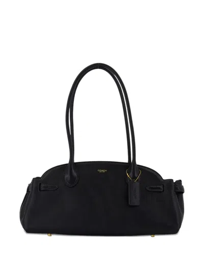 Coach 엠파이어 캐리올 34 레더 숄더 백 In 블랙