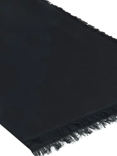 Max Mara 에구알레 아트 프린트 프린지 스톨 In Black