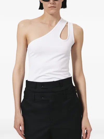 Bettter 원숄더 탱크 탑 In White