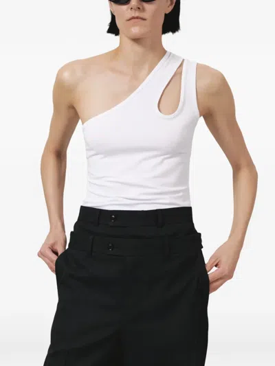 Bettter 원숄더 탱크 탑 In White