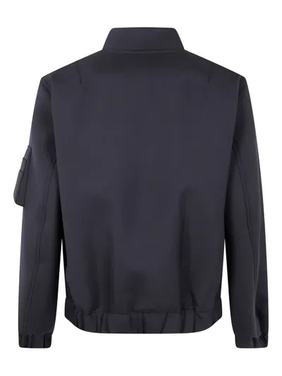 Sacai Zip-fastening Pocket Bomber Jacket In Blue