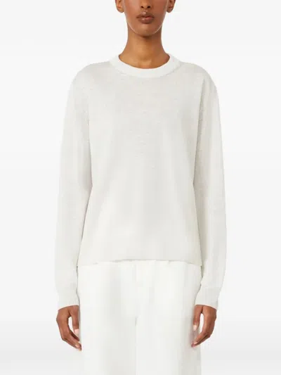 's Max Mara Elbow Patch Sweater In White
