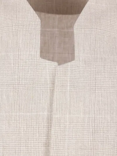 Sease Check-pattern Shirt In Neutral