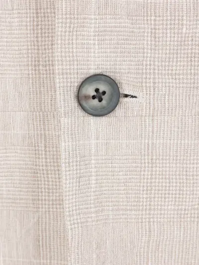 Sease Check-pattern Shirt In Neutral