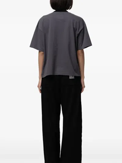 Miharayasuhiro 프린트 링거 티셔츠 In Gray