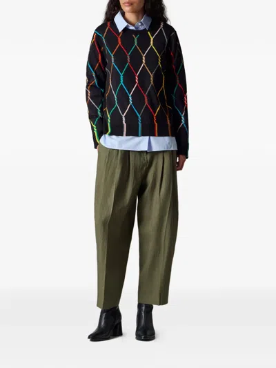 Paul Smith 다이아몬드 패턴 스웨터 In Black