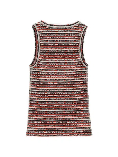 Martine Rose Striped-pattern Vest In Multi