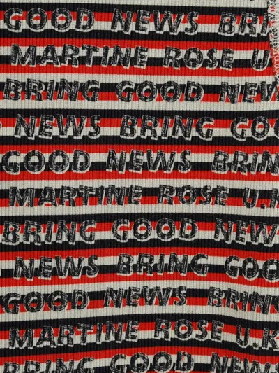 Martine Rose Striped-pattern Vest In Multi