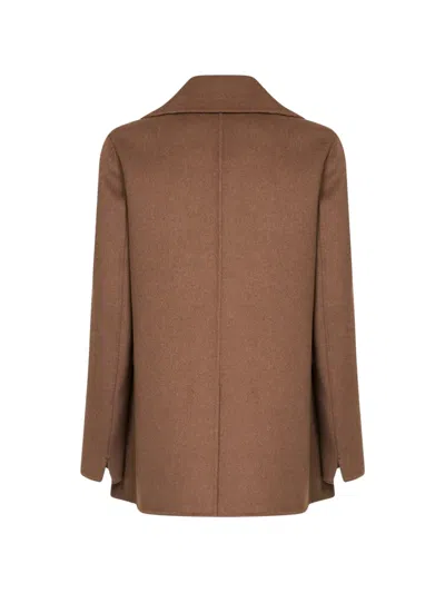 's Max Mara Double-breasted Jacket In Brown