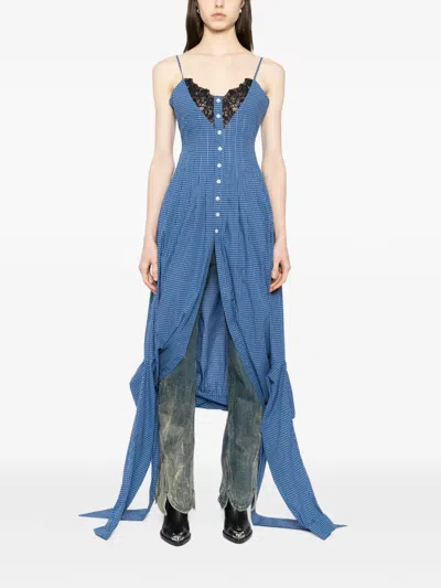Bonbom Checked Shirt In Blue