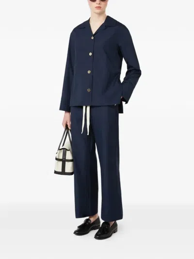 's Max Mara Smmargento Drawstring Trousers In Blue