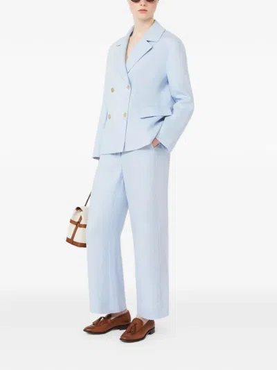 's Max Mara Drawstring Trousers In Blue