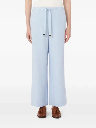 's Max Mara Drawstring Trousers In Blue