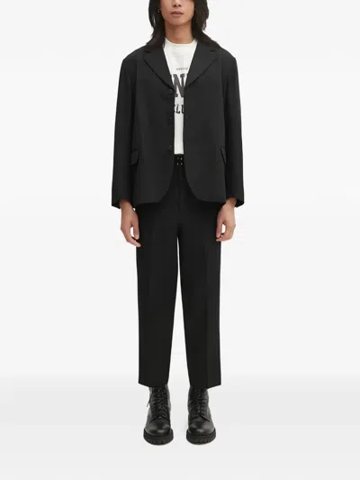 Visvim Buttoned Tab Trousers In Black