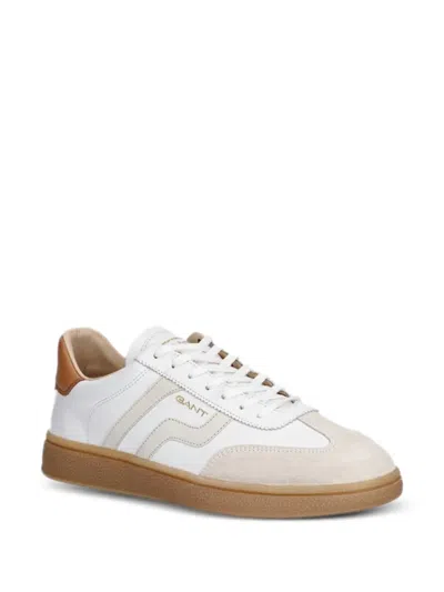 Gant 쿠즈모 스웨이드 레이스업 스니커즈 In White