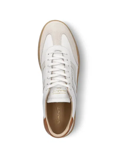Gant 쿠즈모 스웨이드 레이스업 스니커즈 In White