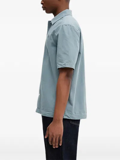 Fred Perry 반소매 셔츠 In Blue