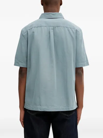 Fred Perry 반소매 셔츠 In Blue