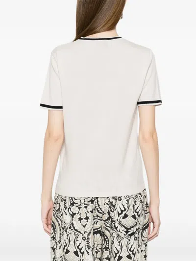 S Max Mara 크루넥 티셔츠 In White