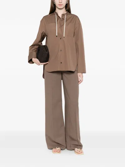 S Max Mara 드로스트링 포켓 셔츠 In Neutral