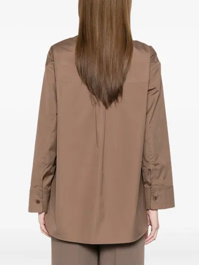 S Max Mara 드로스트링 포켓 셔츠 In Neutral