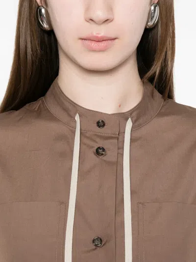 S Max Mara 드로스트링 포켓 셔츠 In Neutral
