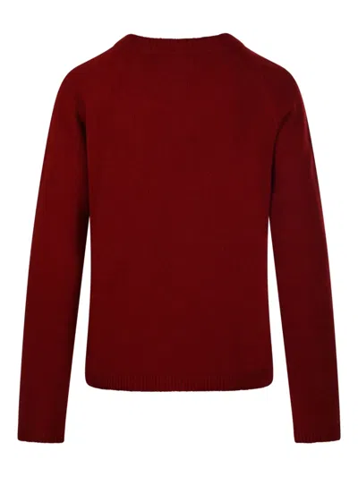S Max Mara 라운드 넥 스웨터 In Red
