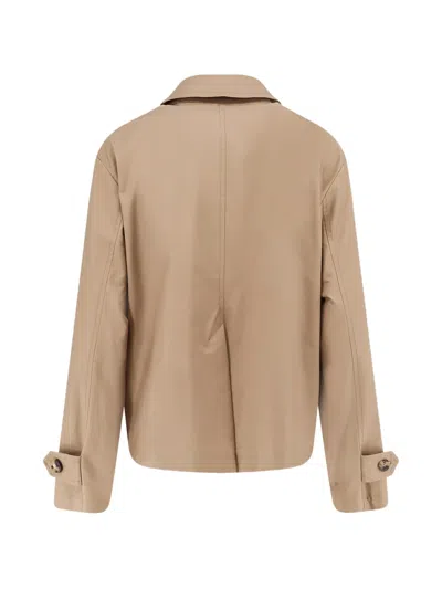 's Max Mara Buttoned Coat In Neutral