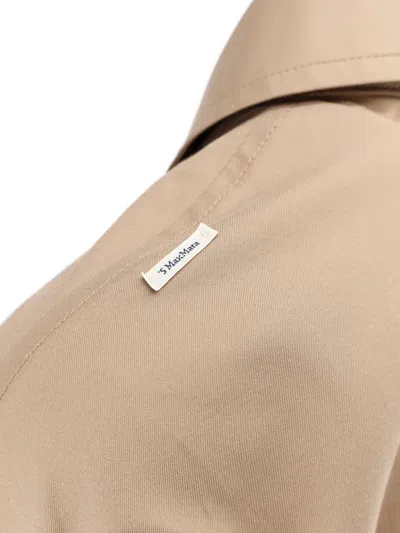 's Max Mara Buttoned Coat In Neutral
