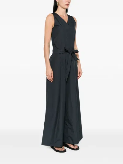 S Max Mara V넥 벨트 점프수트 In Black