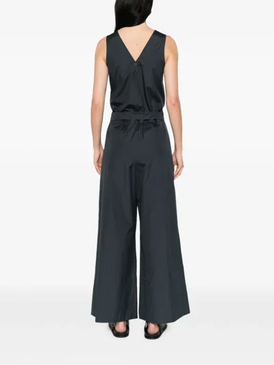 S Max Mara V넥 벨트 점프수트 In Black