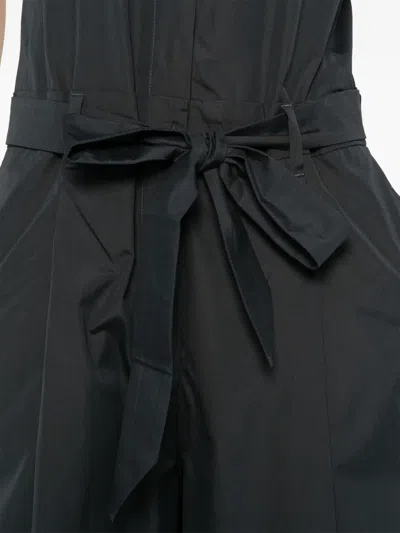 S Max Mara V넥 벨트 점프수트 In Black