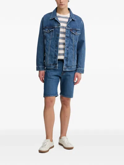 Levi's 501 로고 패치 쇼츠 In Blue