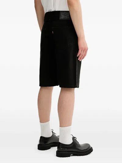 Levi's Back-patch Shorts In Black