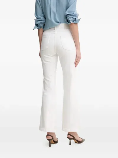 Dkny Flared Jeans In White