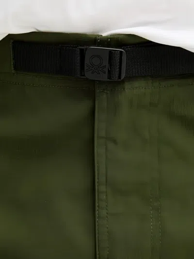 Benetton 벨트 포켓 쇼츠 In Green