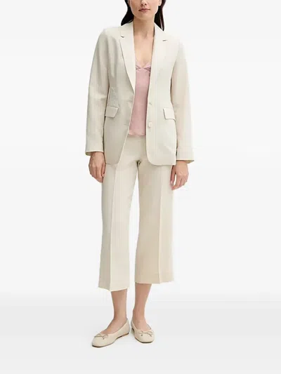 Benetton 버튼 팬츠 In White