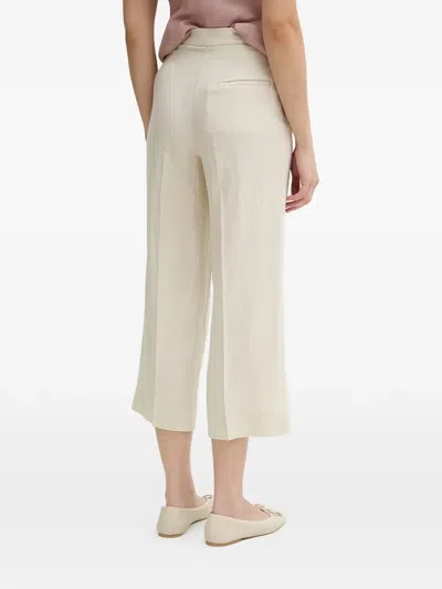 Benetton 버튼 팬츠 In White