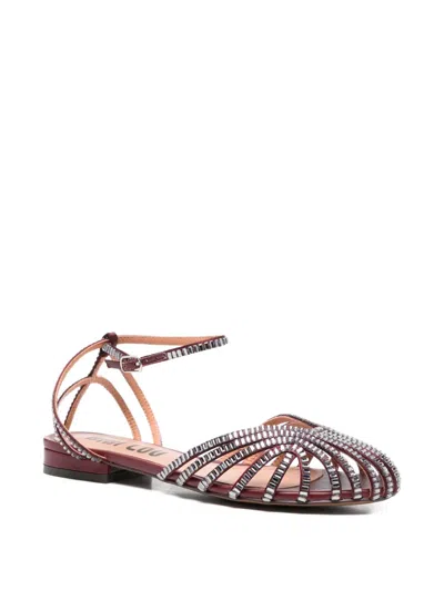 Bibi Lou Embellished Strap Sandals In Red