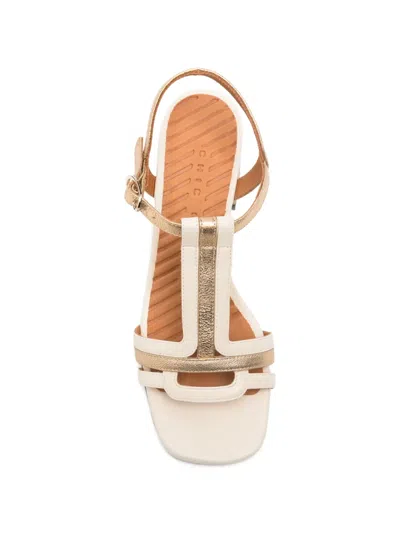 Chie Mihara T-bar Strap Sandals In Gold