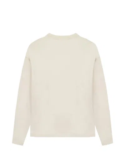 Maison Labiche 로고 자수 스웨트셔츠 In White