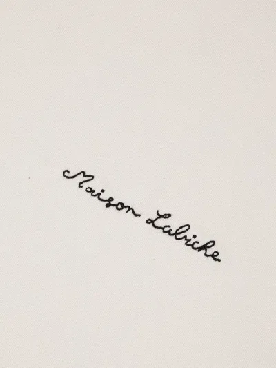 Maison Labiche 로고 자수 스웨트셔츠 In White