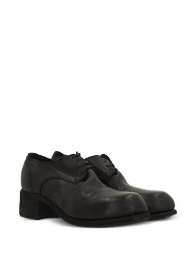 Guidi 라운드 토 더비 슈즈 In Gray