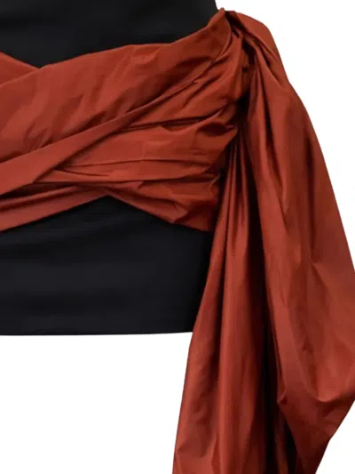 Burc Akyol 드레이프 미니 스커트 In Red