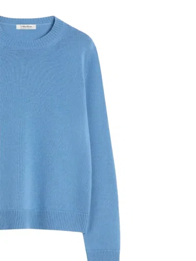 's Max Mara 프레시아 크루 넥 스웨터 In Blue