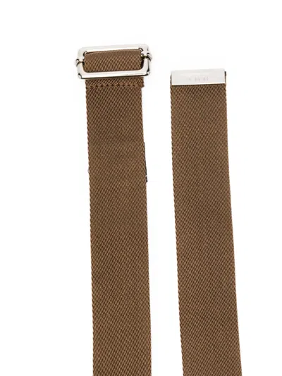 Plan C Buckled Belt In Brown